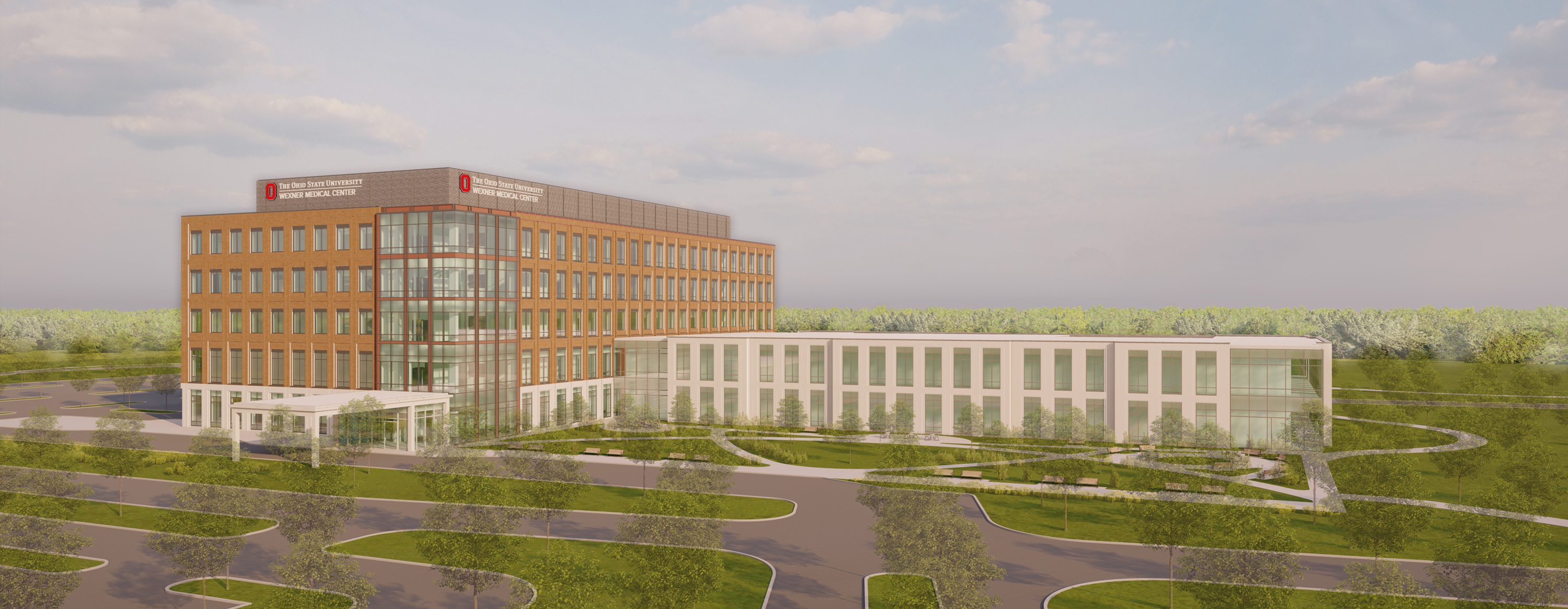 Wexner Medical Center Outpatient Care Powell Building Rendering