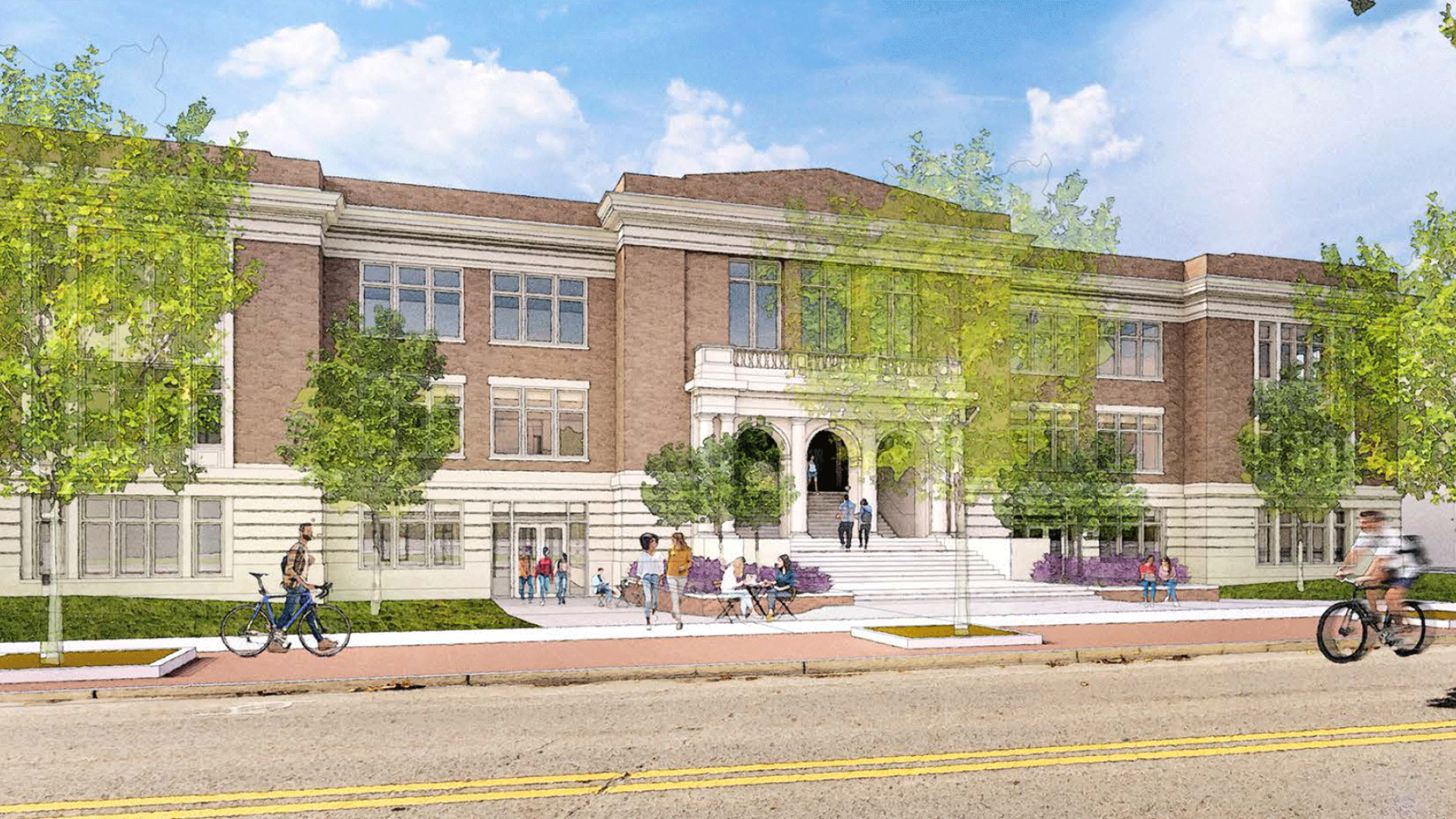 Campbell Hall renovation rendering