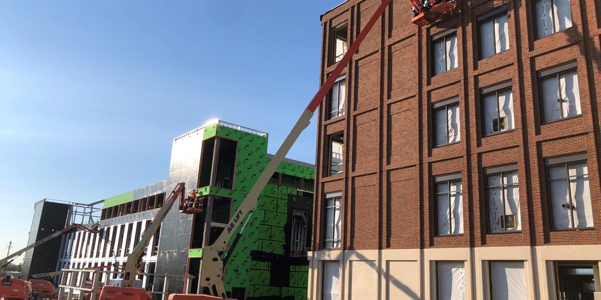 Outpatient Care Dublin construction progress from State Route 33