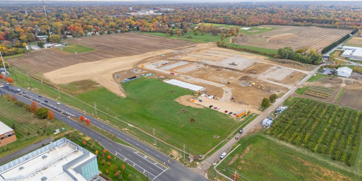 A view of the MALC site from a drone.