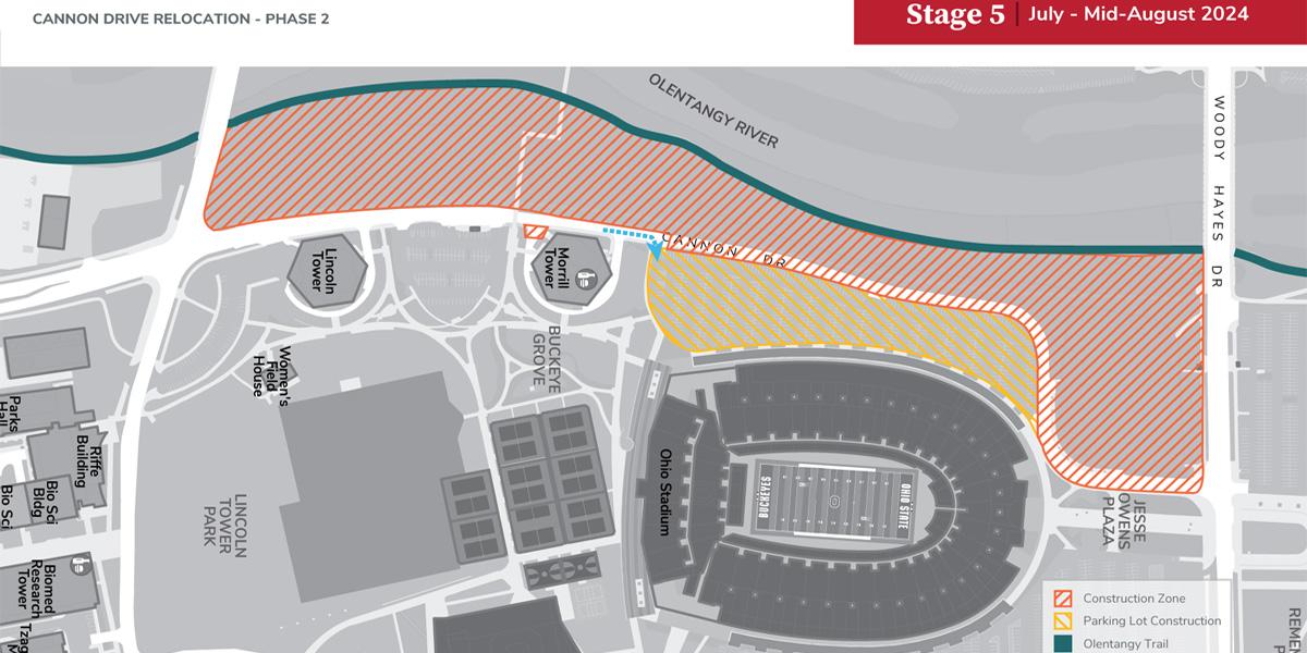 west stadium access via the south only