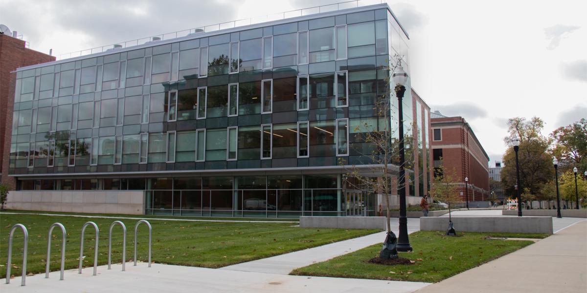 Exterior view of the Mars G. Fontana Laboratories (Biomedical and Materials Engineering Complex)
